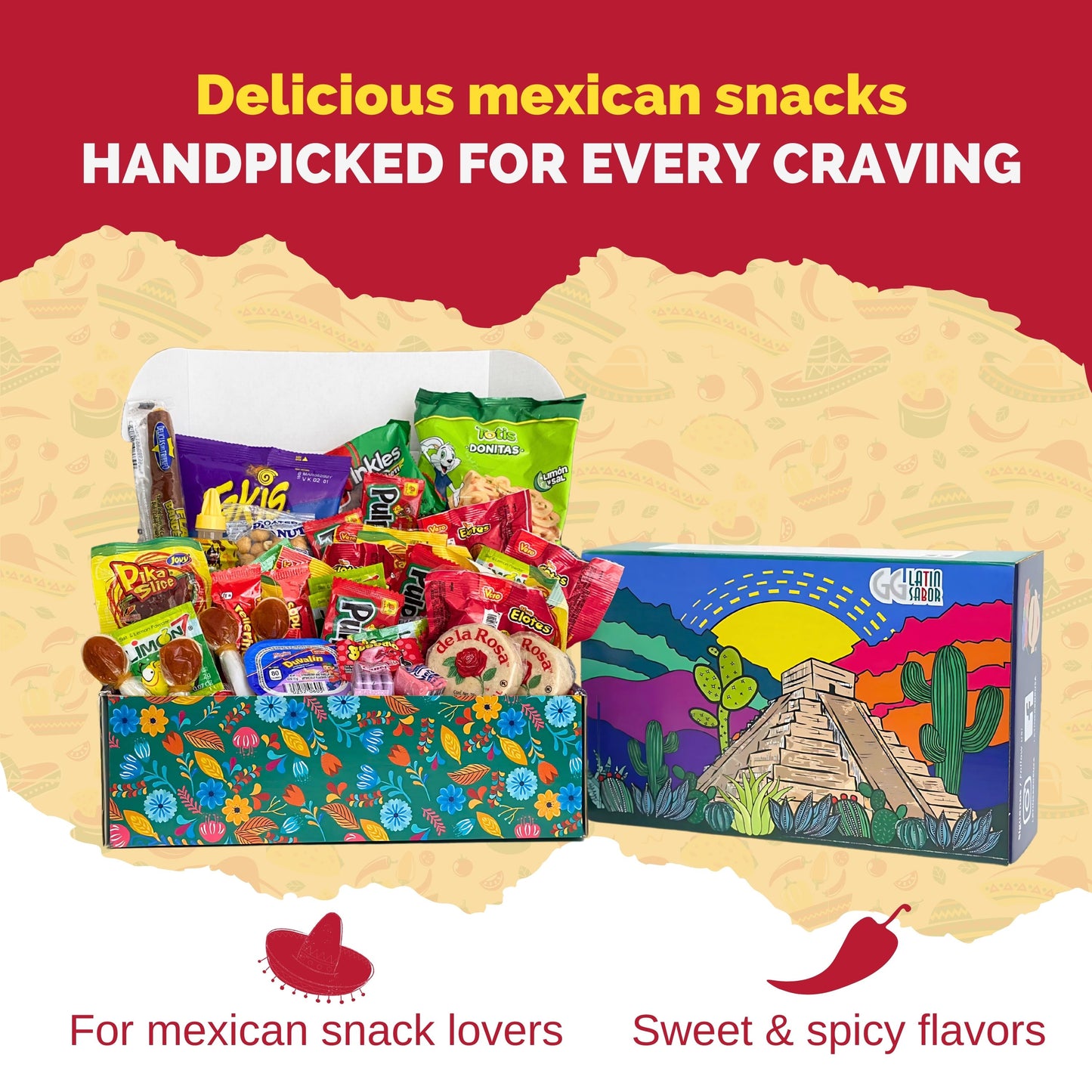 Caja de Dulces Mexicanos Gigi Delight Surtidos | Variety Pack Assorted Mexican Candy Box