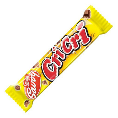 Barra individual Cri Cri Savoy 27 g – chocolate con leche con arroz inflado crujiente (crunchy) – USA