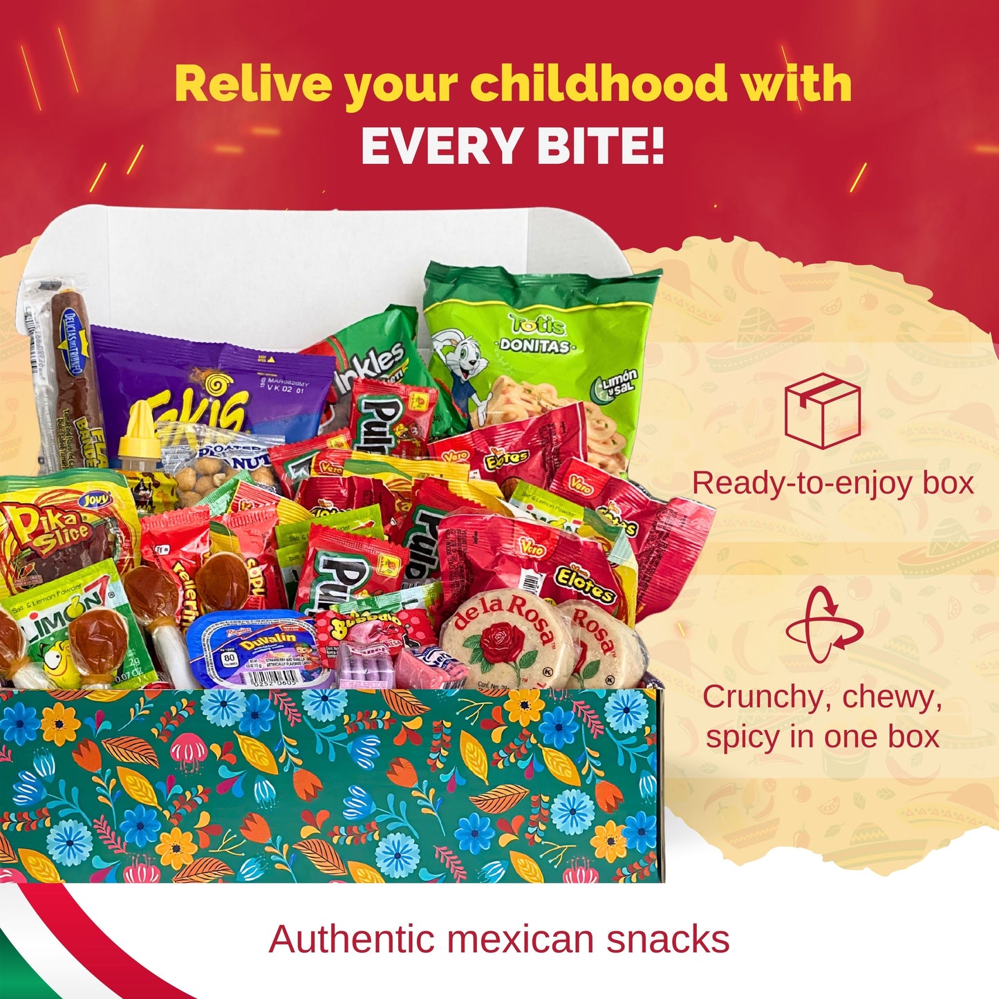 Caja de Dulces Mexicanos Gigi Delight Surtidos | Variety Pack Assorted Mexican Candy Box
