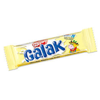 Chocolate Blanco con Leche GALAK Savoy 12 unidades x 30 g – chocolate venezolano (white chocolate with milk) – Latin Sabor USA