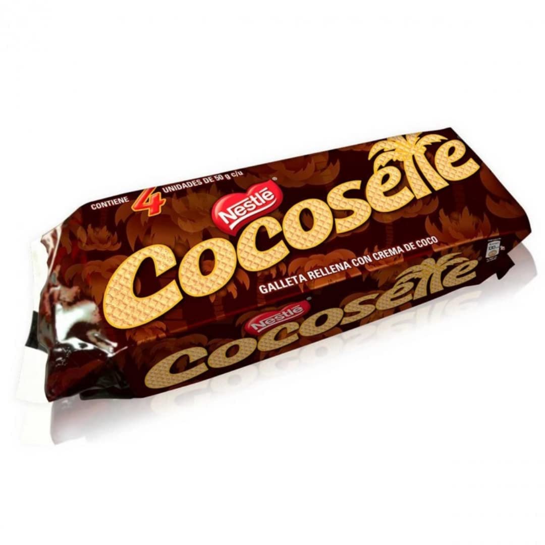 Cocosette cookie wafers 1.76 oz (4-pack) – obleas rellenas de coco – USA